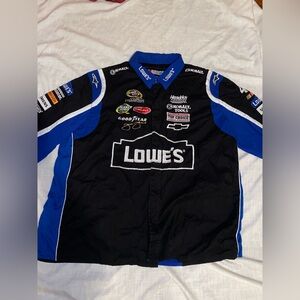 Vintage Jimmie Johnson’s Lowe's Racing Button Up Short Sleeve Shirt